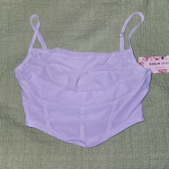 NWT shein purple top - Picture 2 of 4